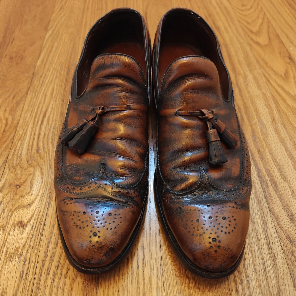 Allen Edmonds Men's Brown Tassel Loafers, Size 13 AAA